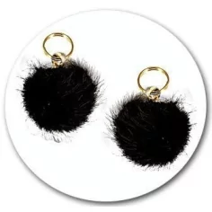 Envie de décorer vos chaussures ? Décorations de lacets pompons noirs