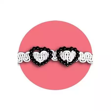 Décorations bijoux de lacets coeurs blancs en vente lacets…