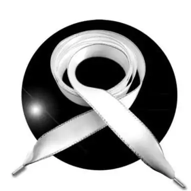 Lacets de chaussures larges satin noir doré-Achat|Vente en…