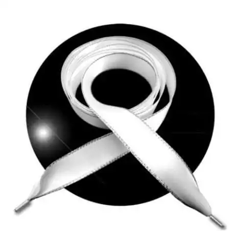 Lacets de chaussures larges satin noir doré-Achat|Vente en…