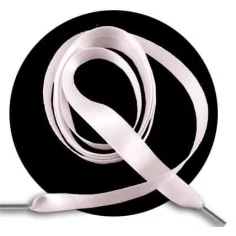 Lacets&nbsp;fins&nbsp;en satin rose poudré pour vos chaussures