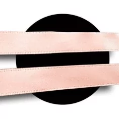 Lacets en satin rose pêche pour vos chaussures 2