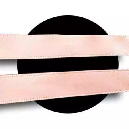 Lacets en satin rose pêche pour vos chaussures