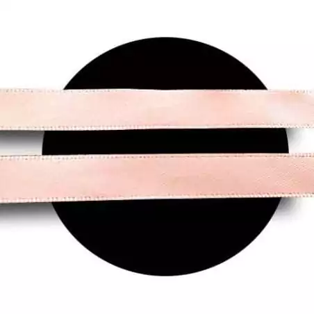 Lacets&nbsp;fins&nbsp;en satin rose pêche pour vos chaussures