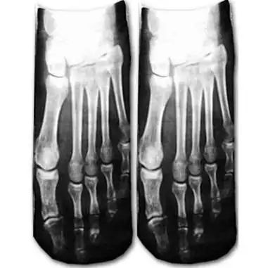 Socquettes décor squelette pour vos jolis pieds