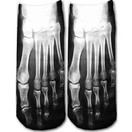 Socquettes décor squelette pour vos jolis pieds