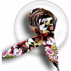 Lacets en satin à motifs japonisants pour vos chaussures