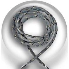 Lacets paracorde gris acier&nbsp;+&nbsp;noir pour vos chaussures 2