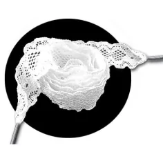 Lacets en&nbsp;dentelle blanche pour vos chaussures 2