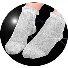 Chaussettes pailletées argent pour vos jolis pieds