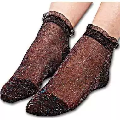 Chaussettes&nbsp;noires pailletées multicolores pour vos jolis…