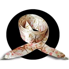 Lacets satin large&nbsp;blanc parisien vintage pour vos chaussures