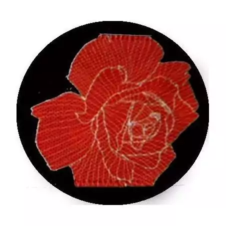 Lacets satin large&nbsp;noir fleurs gris &&nbsp;rouge pour vos…