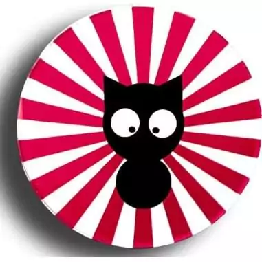 Badge chat japonais kawaii tout mimi