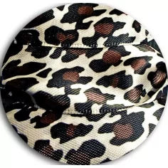 Lacets satin large&nbsp;panthère sable pour vos chaussures 2