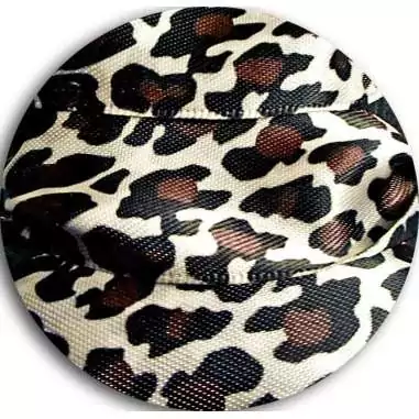 Lacets satin large&nbsp;panthère sable pour vos chaussures