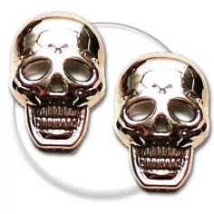 Envie de décorer vos chaussures ? Décorations mini crânes dorés