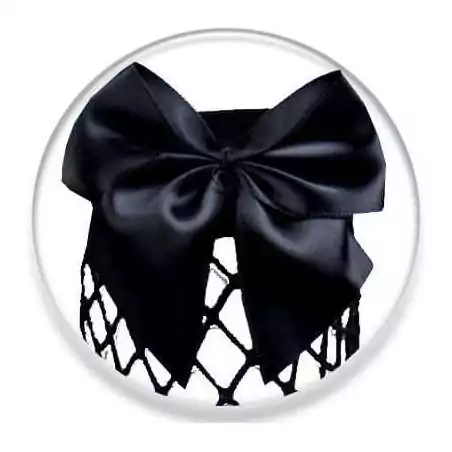 Chaussettes résille noire avec noeud pour vos jolis pieds