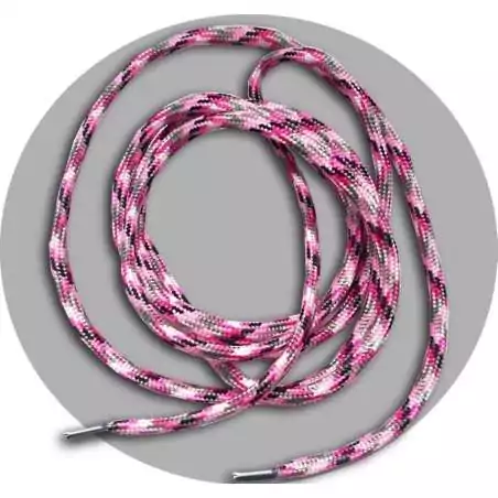 Lacets paracorde rose, gris, blanc&nbsp;&&nbsp;noir pour vos…