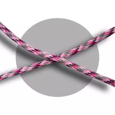 Lacets paracorde rose, gris, blanc&nbsp;&&nbsp;noir pour vos…