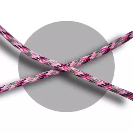 Lacets paracorde rose, gris, blanc&nbsp;&&nbsp;noir pour vos…