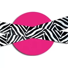 Lacets satin large zèbre noir &nbsp;& blanc pour vos chaussures 2