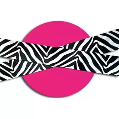 Lacets satin large zèbre noir &nbsp;& blanc pour vos chaussures