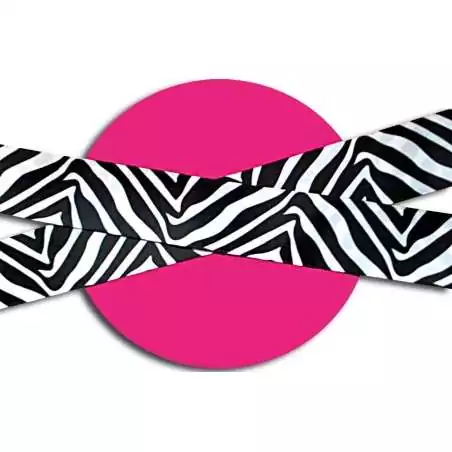 Lacets satin large zèbre noir &nbsp;& blanc pour vos chaussures