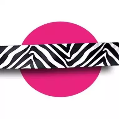 Lacets satin large zèbre noir &nbsp;& blanc pour vos chaussures