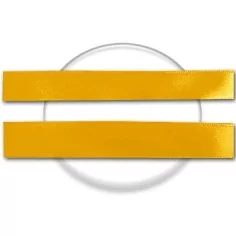 Lacets en satin&nbsp;jaune moutarde. pour vos chaussures 2