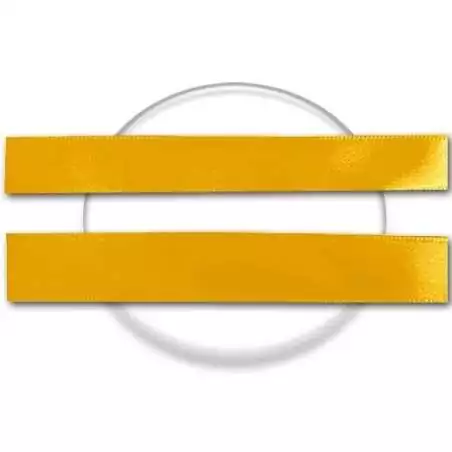 Lacets en satin&nbsp;jaune moutarde. pour vos chaussures