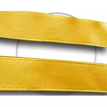 Lacets larges en satin moutarde pour vos chaussures