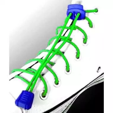 Lacets élastiques verts fluos-sans noeuds-autobloquants-Ach…