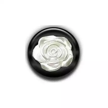 Décorations de lacets de chaussures fleur rose blanche.…