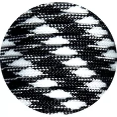 Lacets bicolores paracorde en noir &&nbsp;blanc pour vos chaussures 2