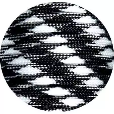 Lacets de chaussures noirs blancs bicolores ronds, en…