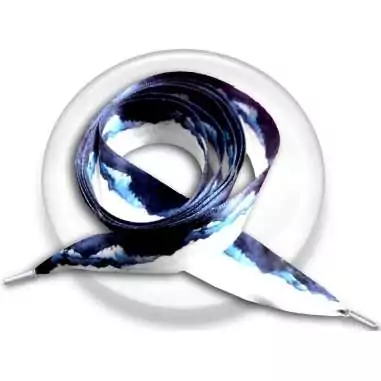 Lacets larges satin aquarelle Japon pour vos chaussures