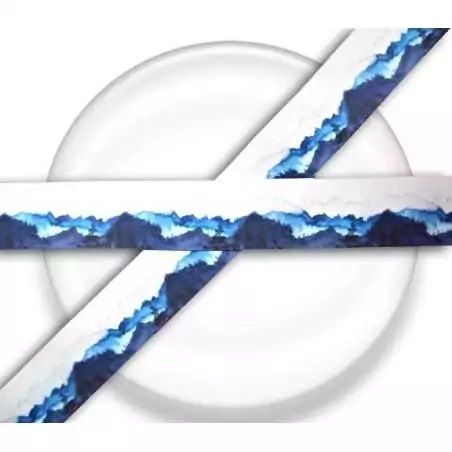 Lacets larges satin aquarelle Japon pour vos chaussures