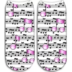 Socquettes notes de musique pour vos jolis pieds