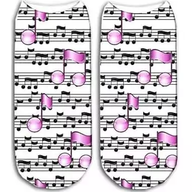 Socquettes notes de musique pour vos jolis pieds