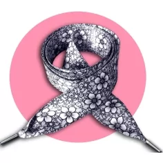 Lacets larges satin dentelle& fleurs pour vos chaussures