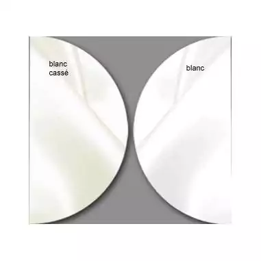 Lacets larges en satin blanc&nbsp;cassé pour vos chaussures