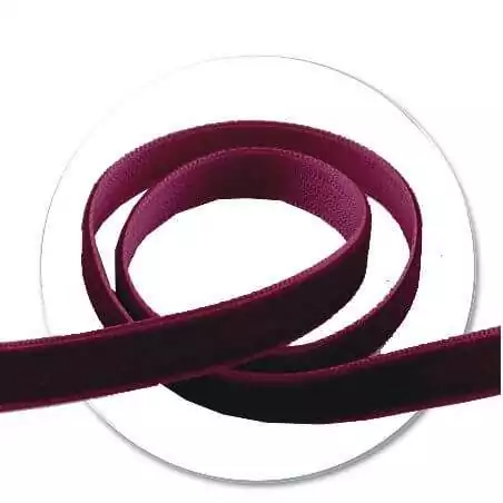 Lacets velours bordeaux pour vos chaussures