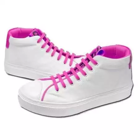 Lacet extensible silicone&nbsp;plat &&nbsp;coloré pour vos chaussures