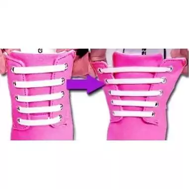 Lacet extensible silicone&nbsp;plat &&nbsp;coloré pour vos chaussures