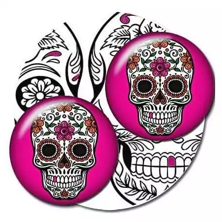 Envie de décorer vos chaussures ? Décorations roses Calavéra mexicains