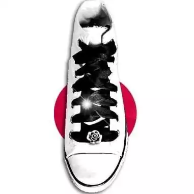 Décorations de lacets bijoux fleur rose noire en vente…