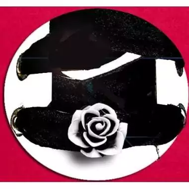 Décorations de lacets bijoux fleur rose noire en vente…