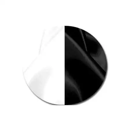 Lacets satin large noir&nbsp;gansé&nbsp;blanc pour vos chaussures