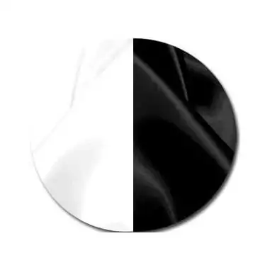 Lacets en satin large&nbsp;blanc gansé noir pour vos chaussures